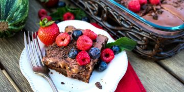 Schokoladen-Zucchini-Kuchen – Sharon Palmer, die pflanzenbasierte Ernährungsberaterin