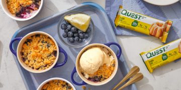 Rezept für Zitronen-Blaubeer-Crisp | Quest Blog