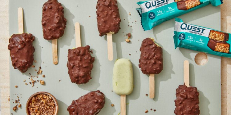 Rezept für Minz-Avocado-Eis am Stiel | Quest Blog