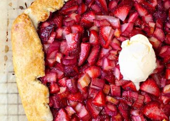 Rezept für Erdbeer-Rhabarber-Galette | Die Feinschmecker-Ernährungsberaterin