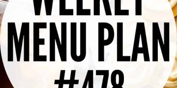 Wöchentlicher Menüplan 478 | Diethood