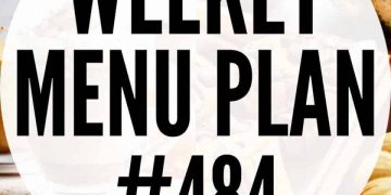 Wöchentlicher Menüplan 484 | Diät