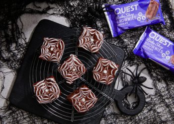 Befragtes Halloween-Rezept: Spinnennetz-Schokoladen-Brownies