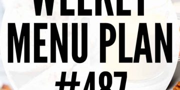 Wöchentlicher Menüplan 487 | Diät
