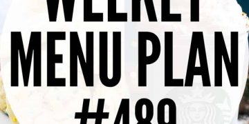 Wöchentlicher Menüplan 489 | Diät