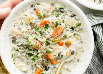 Gradual Cooker Hühner-Wildreissuppe (einfach + glutenfrei)