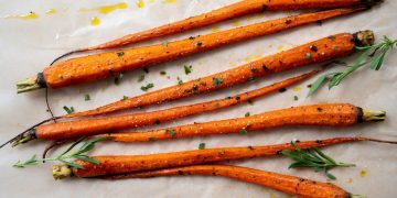 Rezept für geröstete Ahorn-Estragon-Karotten