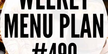 Wöchentlicher Menüplan 490 | Diät
