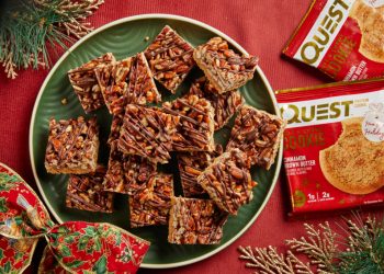 Rezept für Pekannusskuchenriegel mit Zimt und brauner Butter von Quest