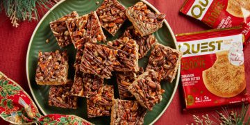 Rezept für Pekannusskuchenriegel mit Zimt und brauner Butter von Quest