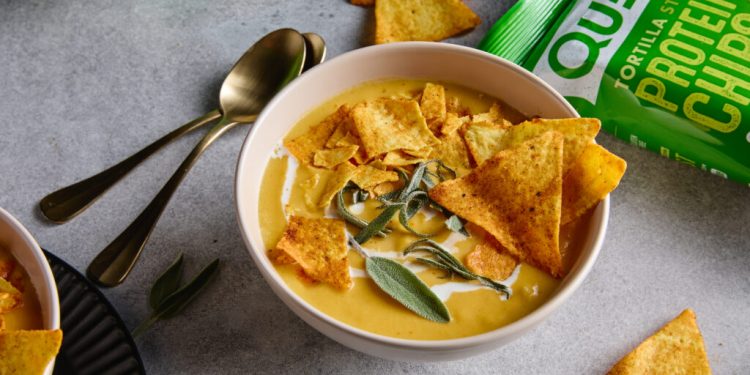 Quest Butternut Squash Tortilla Chip Protein Suppe Rezept