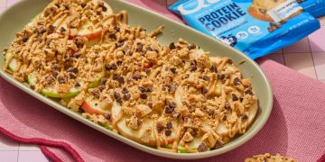 Quest -Schokoladen -Keks -Keks -Apfel -Nachos Rezept