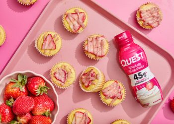 Quest Erdbeermilchshake -Protein Muffins