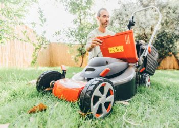 Wie man Rasenausrüstung einpackt und bewegt