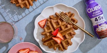 Quest Schokoladenmilchshake Waffeln Rezept