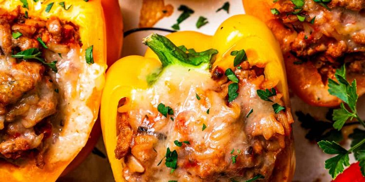 Gemahlene Truthahngefüllte Paprikaschoten | Schwächung