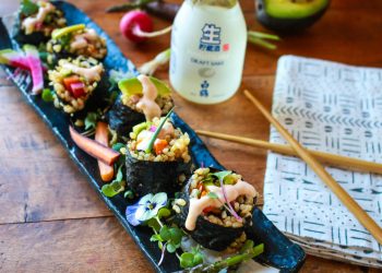 Bauernmarkt Gemüse Sushi – Sharon Palmer, die pflanzliche Ernährungsberaterin, die angetrieben wird