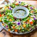 Mittsommer -Salatring mit Zitronenkraut -French dressing
