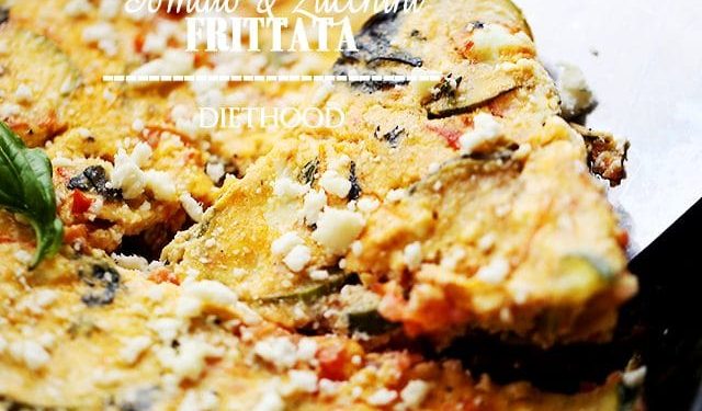 Zucchini Frittata Rezept (einfach & füllt!)