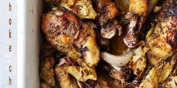 Gebackenes Artischocken -Hühnchenrezept | Schwächung