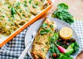 Einfache vegane schwarze Bohnenspinat Enchiladas