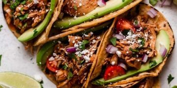 Straightforward Gradual Cooker Hen Tacos (mit On the spot -Topf -Choice)