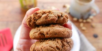 Beste weiche vegane Erdnussbutterkekse