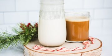 Hausgemachter Pfefferminz-Mokka-Milchkännchen (milchfrei)