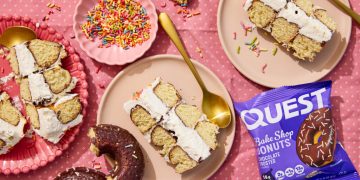 Rezept für einen Donut-Kuchen mit Schokoladenglasur von Quest