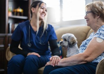 Sich um die Betreuer in einer Zeit des Dankes kümmern