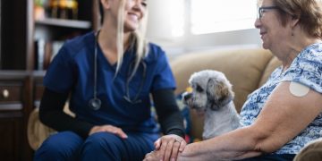 Sich um die Betreuer in einer Zeit des Dankes kümmern