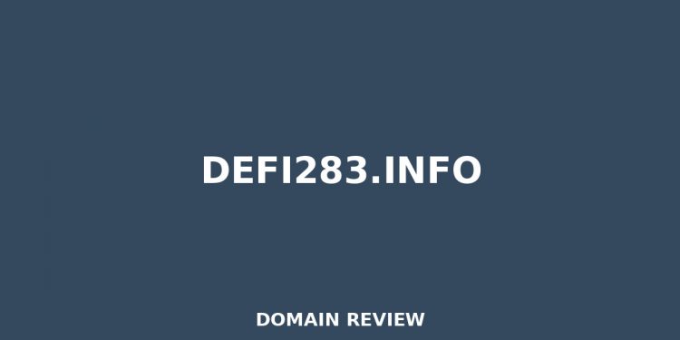 defi283.information Overview 2025 – Detaillierte Analyse