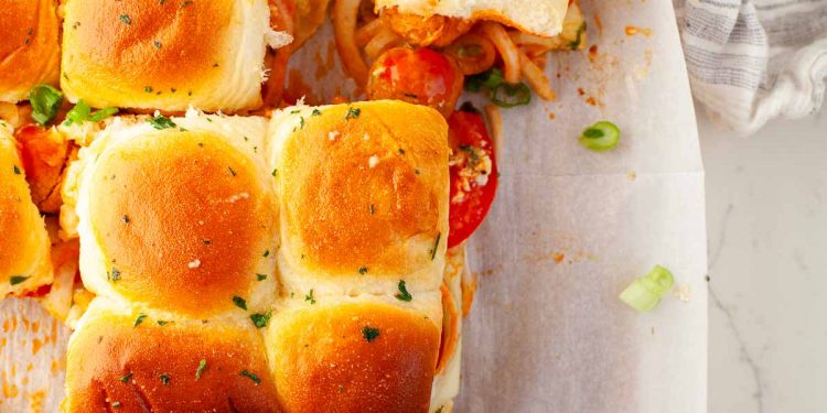 Buffalo Hen Meatball Sliders (Dealer Joe's)