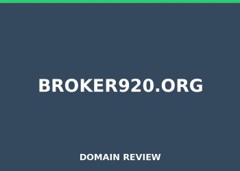 Broker920.org 2026 Evaluation – Legitimitätsprüfung