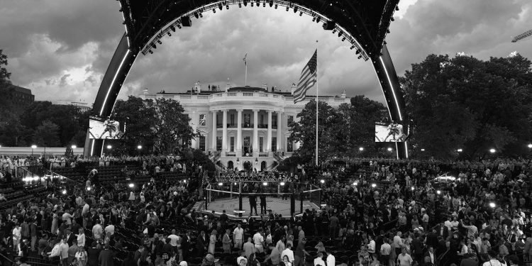 Der UFC Freedom 250-Kampf im Weißen Haus in Fotos