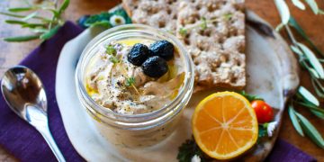 Rauchiger Dip aus gerösteten Auberginen